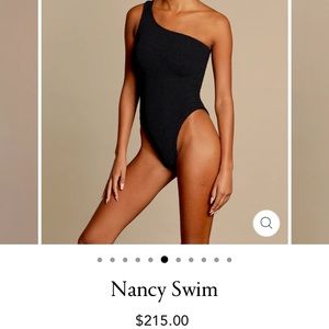 Hunza G Nancie one shoulder swimsuit